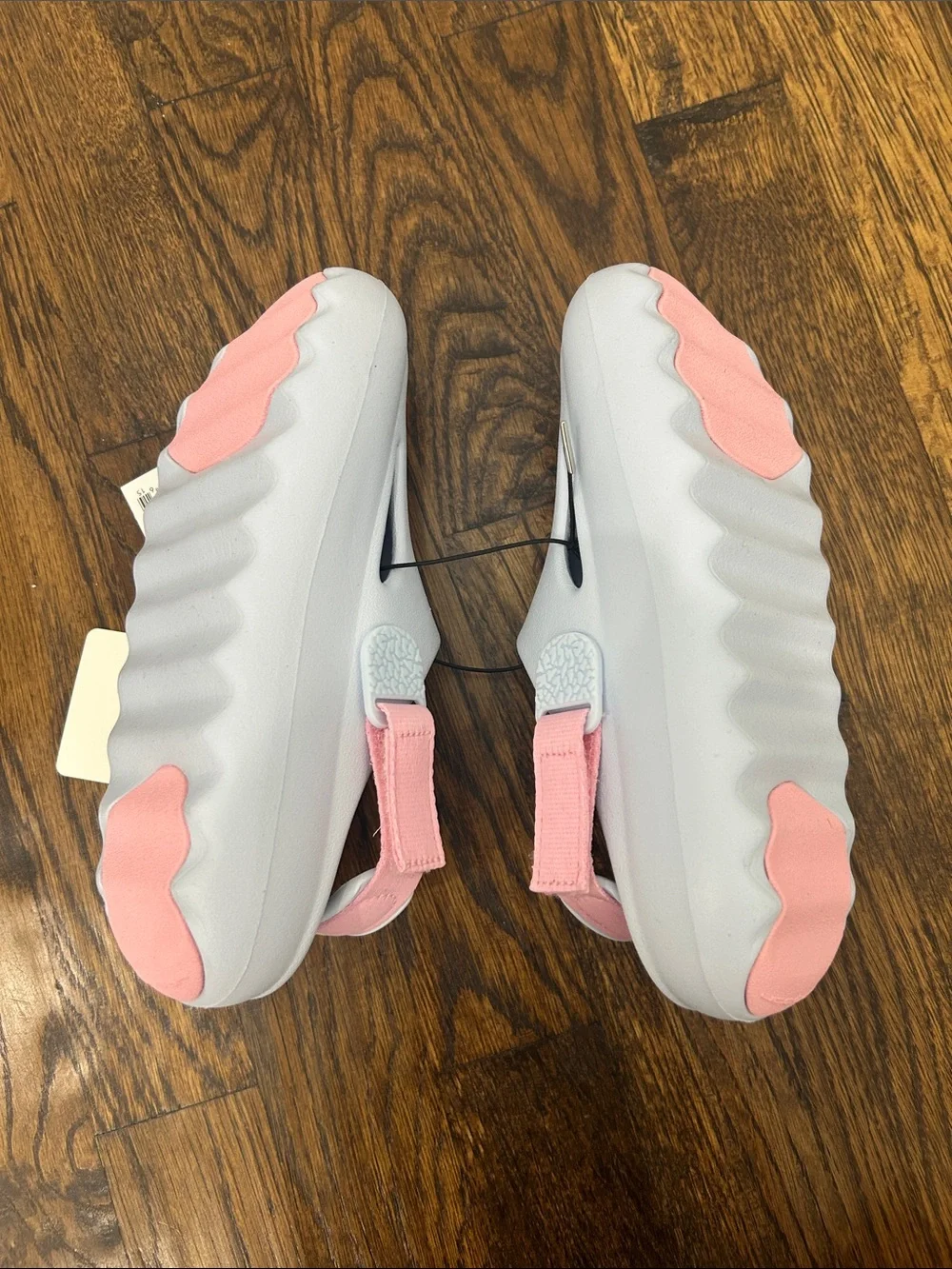 Jordan Kids Slip-On Clogs in Light Blue with Pink Strap